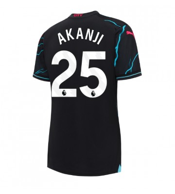 Manchester City Manuel Akanji #25 Tercera Equipación Mujer 2023-24 Manga Corta